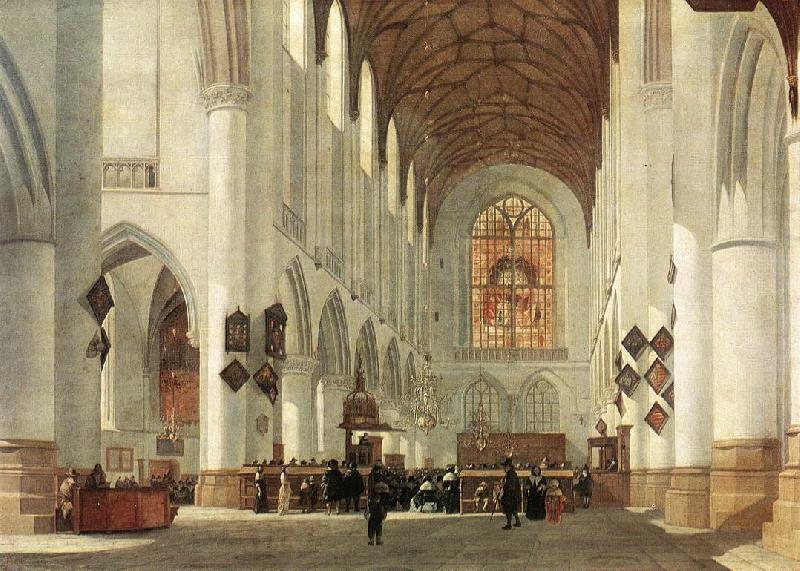 BERCKHEYDE, Job Adriaensz Interior of the St Bavo Church at Haarlem fs